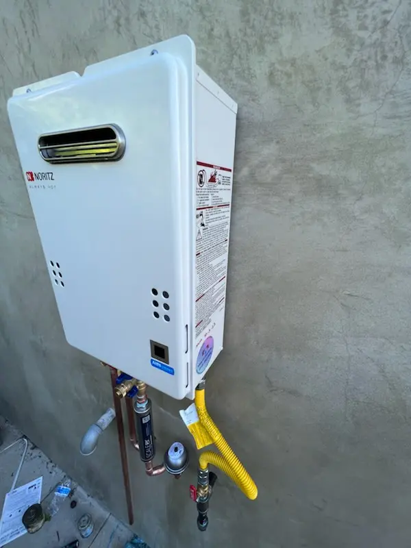 Tankless water heater installation for Copp Landing homes